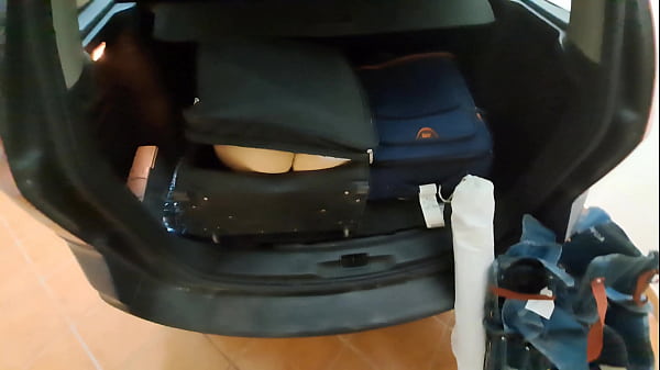 Wife Hides In A Travel And Gets Anal Creampie From Her Husband’ Best Friend