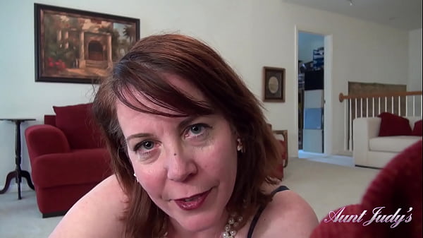 Auntjudys – 53yo Redhead Texas Step-auntie Brie Jerks You Off _ Sucks Your Cock
