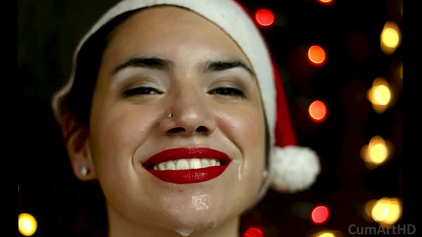 Merry Christmas! Holiday Blowjob And Facial! Bonus Photo Session!
