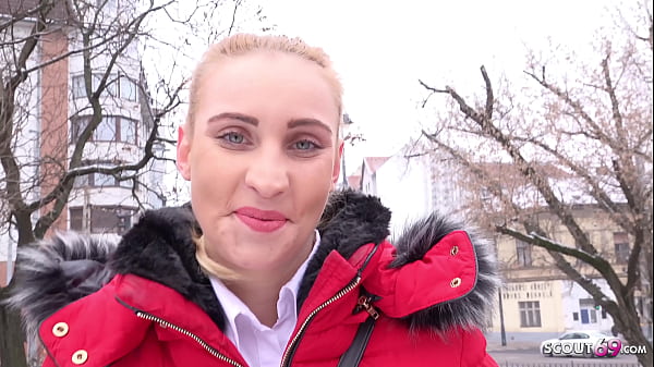 German Scout – Slim Girl Lulu In Fur Jacket And Leggings Pickup And Cheating Fuck On Street
